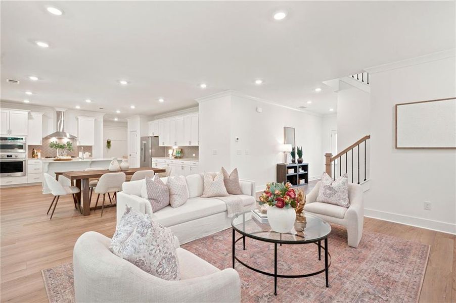 Furnished interior view inside a new home in , Dallas (Image 19). Furnished interior view inside a new home in , Dallas (Image 19).