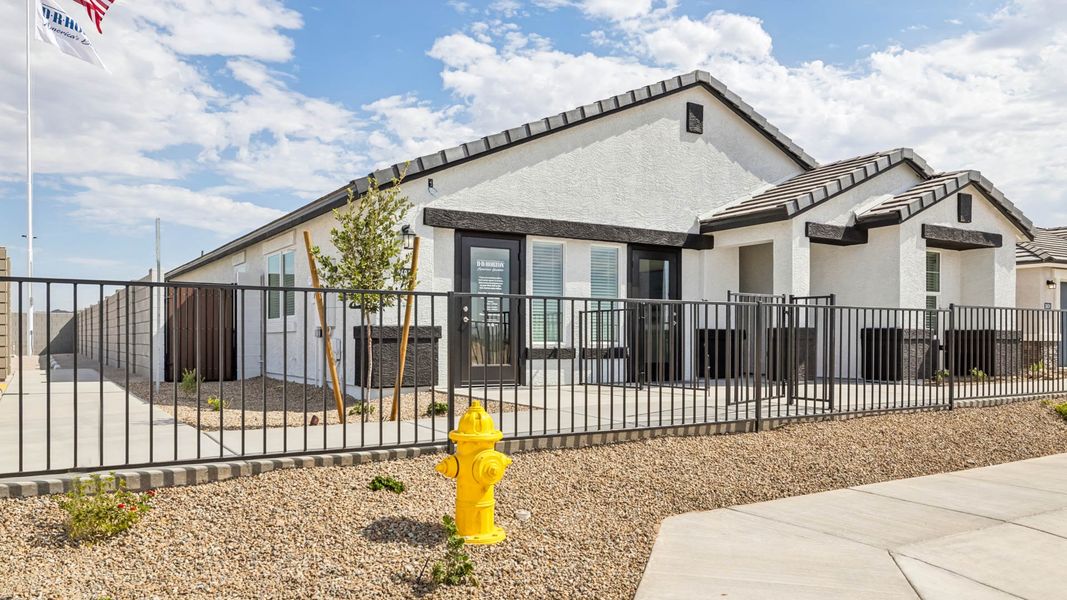 Representative exterior photo of a completed home built from the Easton by D.R. Horton in Remington, Buckeye, AZ (Image 19).