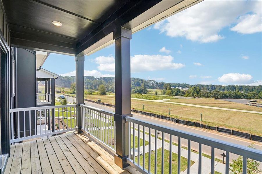 Exterior details and patio area of a home in Hemingway - Highland Series, Cumming (Image 4).