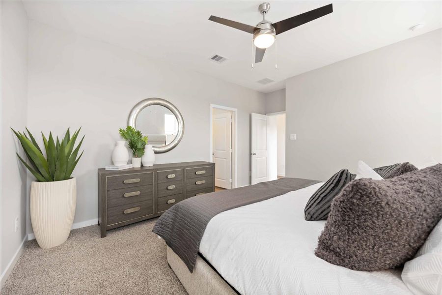 Furnished interior view inside a new home in Grand West, Houston (Image 21).