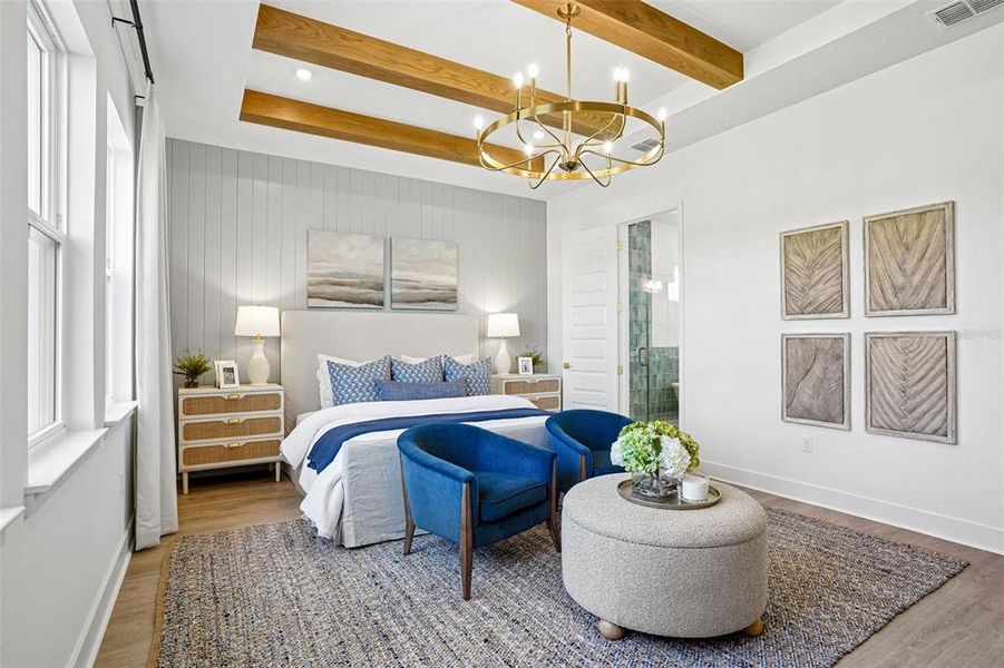 Furnished interior view inside a new home in Northlake at Ovation, Winter Garden (Image 33).