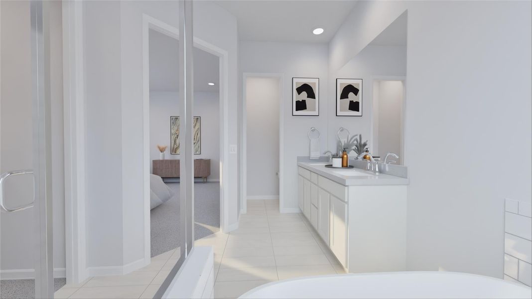 Furnished interior view inside a new home in Oakberry Trails, Waller (Image 4).