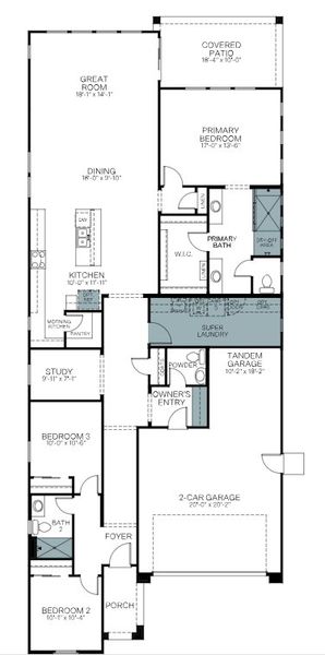 2D floor plan layout of this home in Mesquite at North Creek, Queen Creek, AZ (Image 5). 2D floor plan layout of this home in Mesquite at North Creek, Queen Creek, AZ (Image 5).