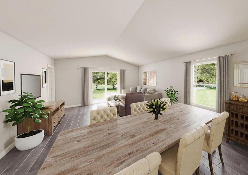 Furnished interior view inside a new home in Santa Fe, Cleveland (Image 3).