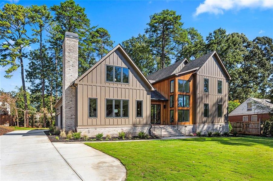 Front exterior of a new home in , Smyrna, GA, highlighting curb appeal (Image 33).