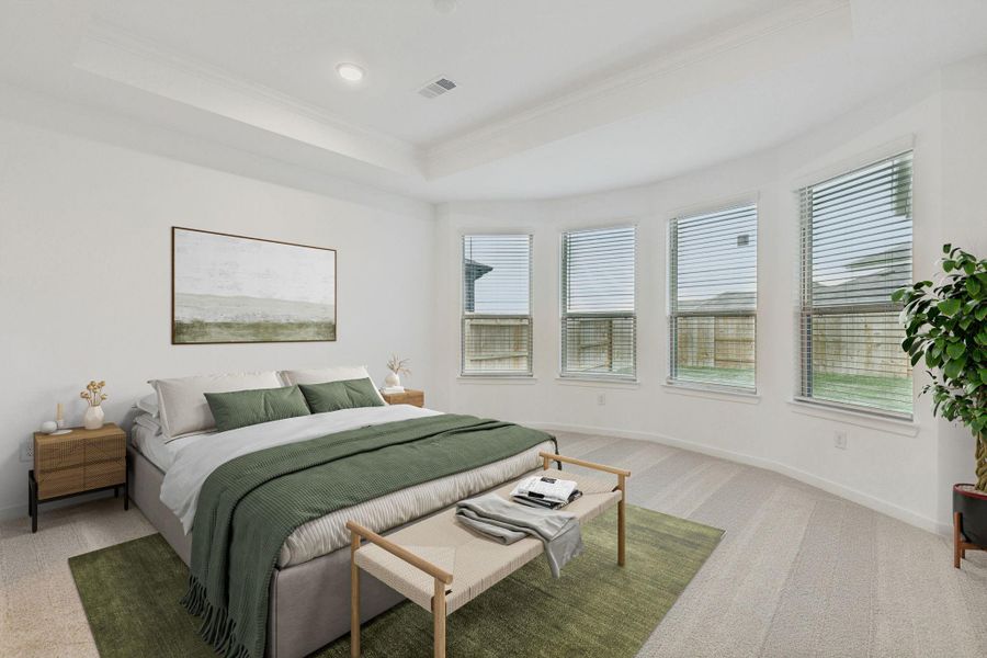 Furnished interior view inside a new home in Mavera, Conroe (Image 16).