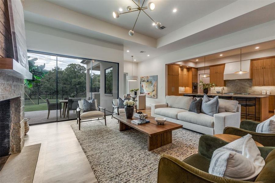 Furnished interior view inside a new home in , Dallas (Image 4).