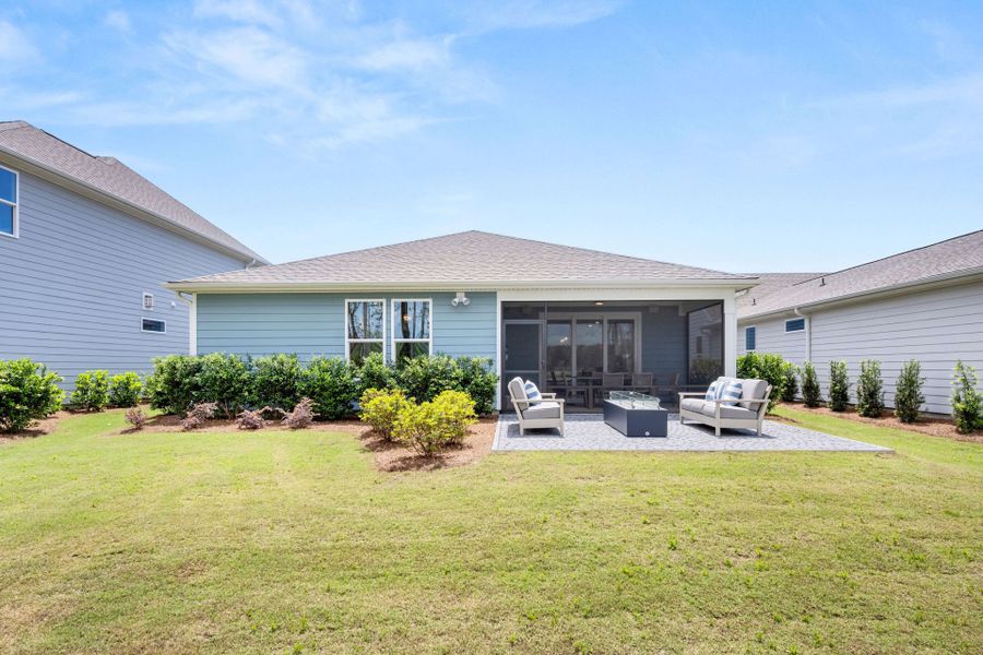 Exterior details and patio area of a home in Del Webb Savannah at Heartwood, Richmond Hill (Image 4). Exterior details and patio area of a home in Del Webb Savannah at Heartwood, Richmond Hill (Image 4).