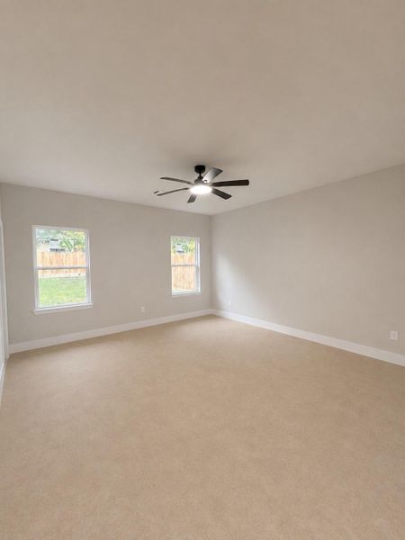 Generously sized primary suite Generously sized primary suite