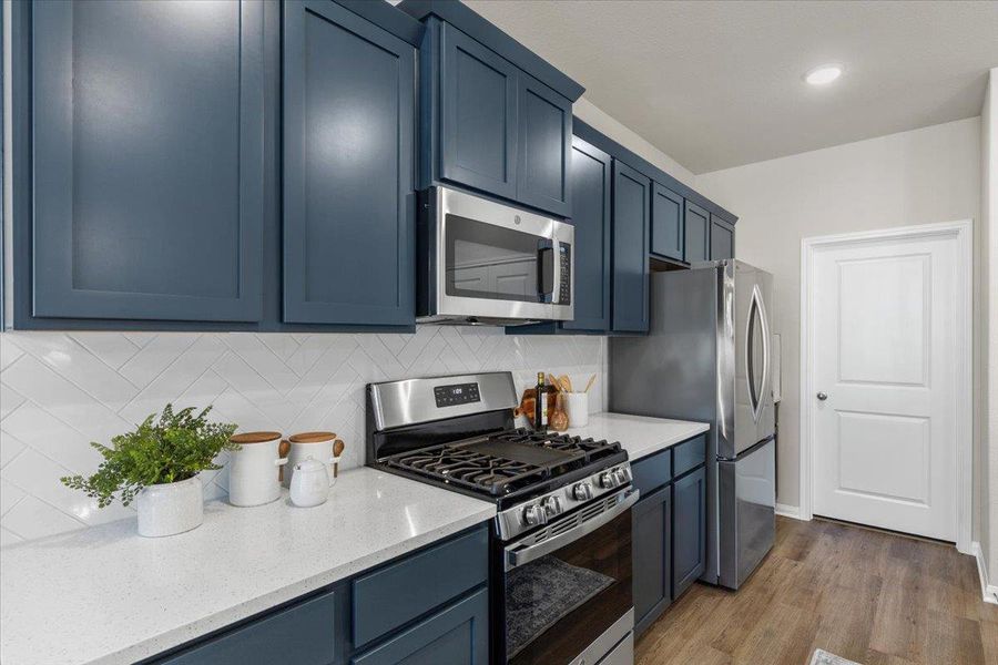 The home chef will appreciate gas cooking!