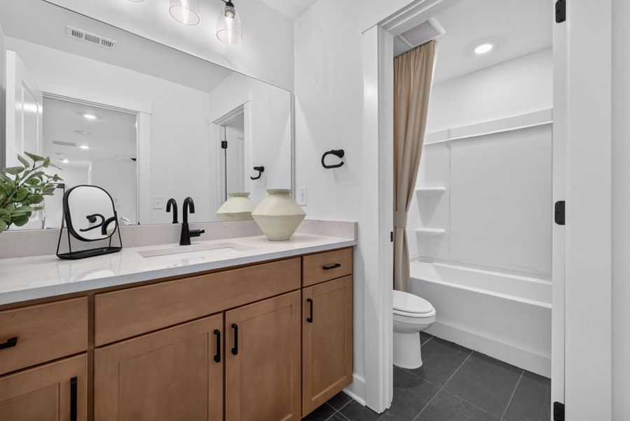 Representative furnished interior of a home built from the Wynfield by Pulte Homes in Bleckley Station, Ball Ground (Image 65).