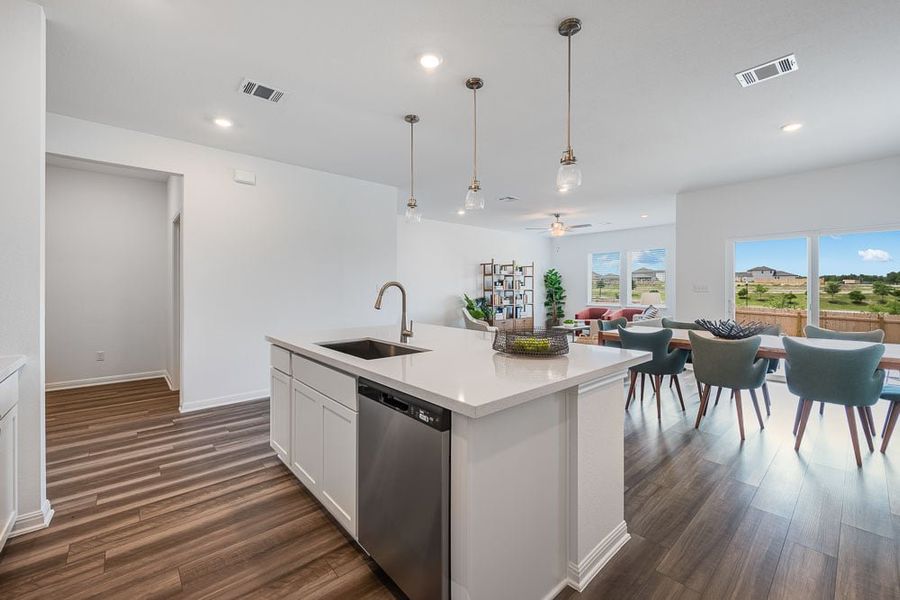 Representative furnished interior of a home built from the Wren by Taylor Morrison in Turner's Crossing 50s, Austin (Image 6).