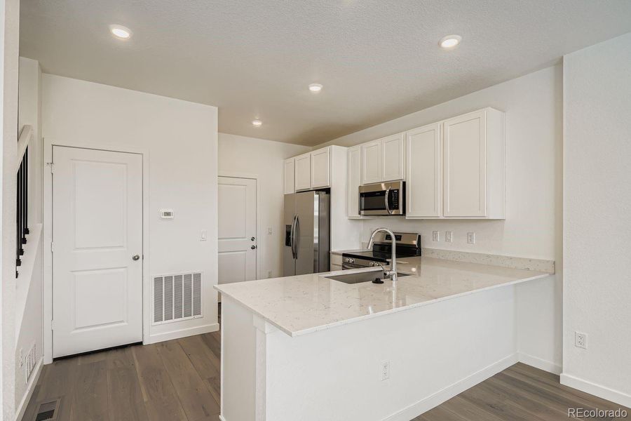 Furnished interior view inside a new home in Parterre: The Parkside Collection, Thornton (Image 6). Furnished interior view inside a new home in Parterre: The Parkside Collection, Thornton (Image 6).