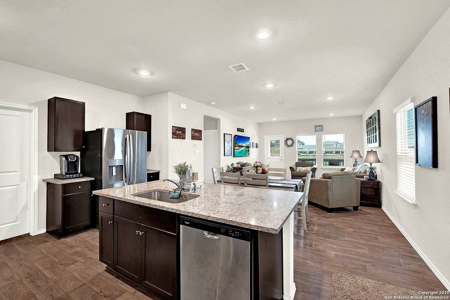 Furnished interior view inside a new home in The Links at River Bend, Floresville (Image 21).