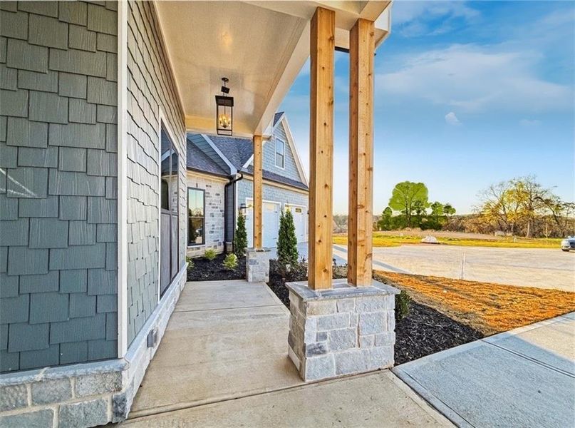 Exterior details and patio area of a home in , Rydal (Image 31).