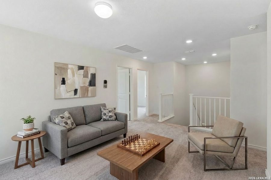 Furnished interior view inside a new home in Cove at Westover Hills, San Antonio (Image 17).
