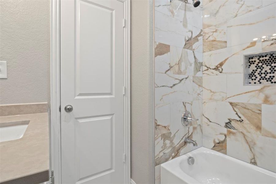 Furnished interior view inside a new home in , Dallas (Image 14). Furnished interior view inside a new home in , Dallas (Image 14).