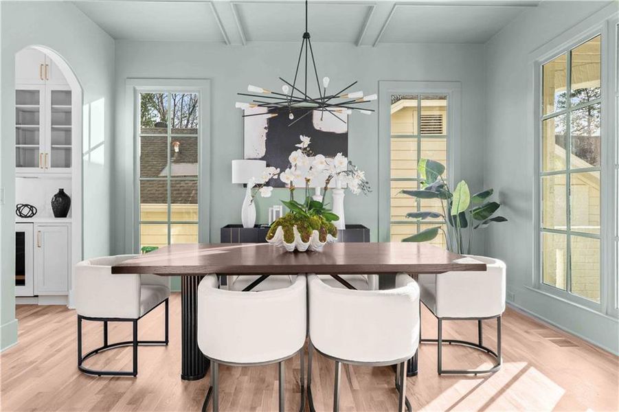 Furnished interior view inside a new home in , Atlanta (Image 7). Furnished interior view inside a new home in , Atlanta (Image 7).