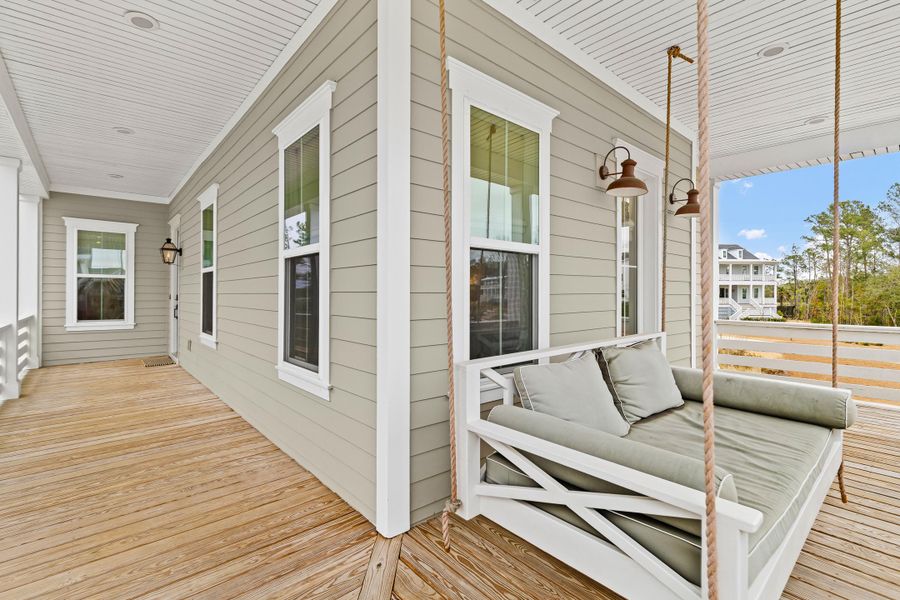 Exterior details and patio area of a home in Carolina Park: Riverside, Mount Pleasant (Image 25). Exterior details and patio area of a home in Carolina Park: Riverside, Mount Pleasant (Image 25).