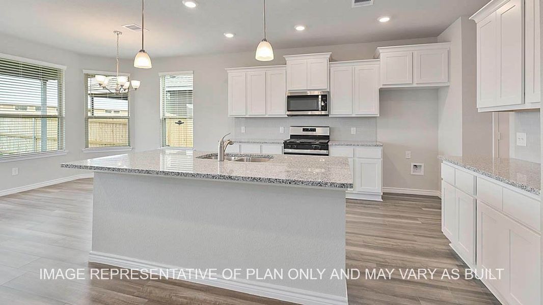 Furnished interior view inside a new home in Southern Pointe, College Station (Image 3).