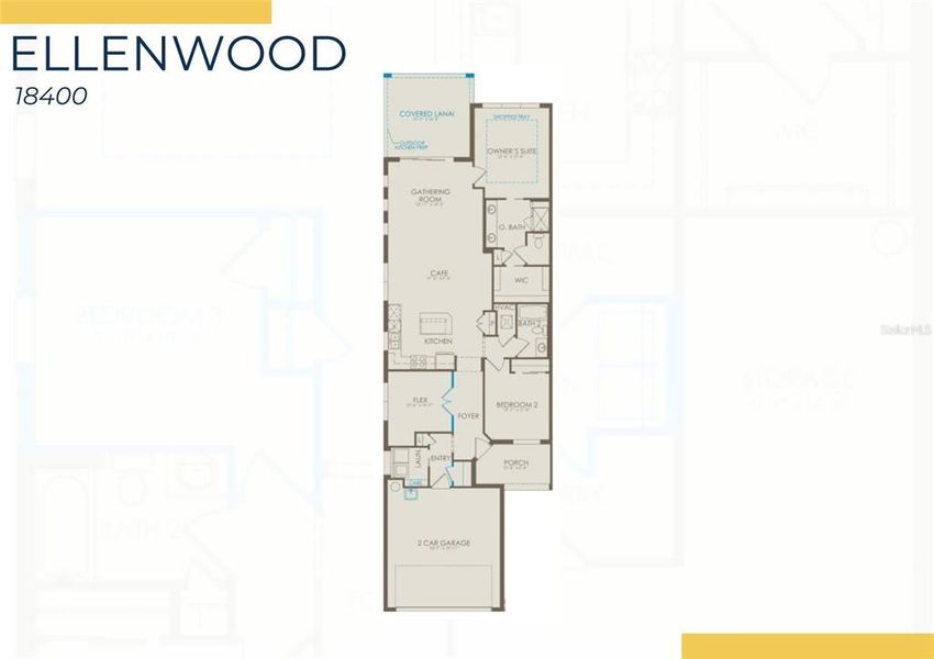 2D floor plan layout of this home in Shores at Stillwater, Englewood, FL (Image 3). 2D floor plan layout of this home in Shores at Stillwater, Englewood, FL (Image 3).