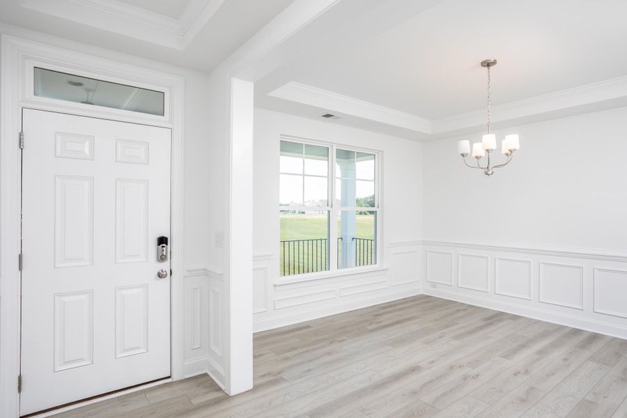Spacious, unfurnished interior of a new home in Cedar Ridge, Angier (Image 11). Spacious, unfurnished interior of a new home in Cedar Ridge, Angier (Image 11).