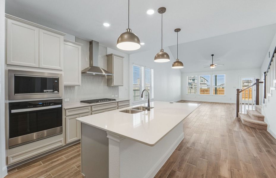 Furnished interior view inside a new home in Santa Rita Ranch, Liberty Hill (Image 6).