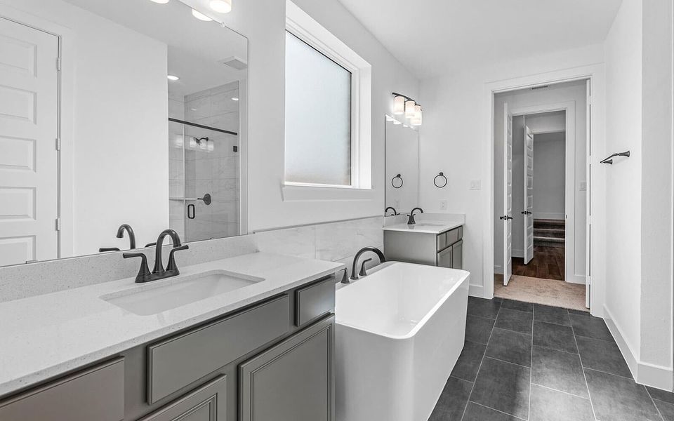 Furnished interior view inside a new home in Elyson, Katy (Image 4).