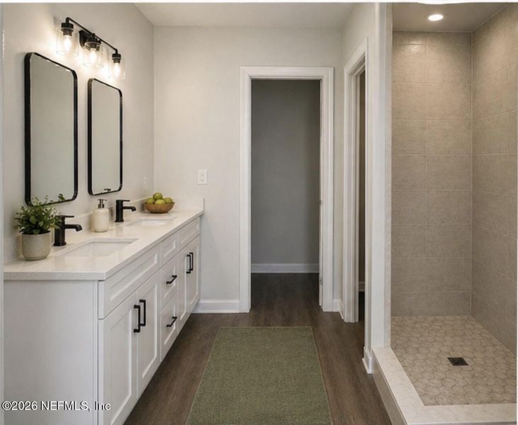 Furnished interior view inside a new home in , Jacksonville (Image 6).