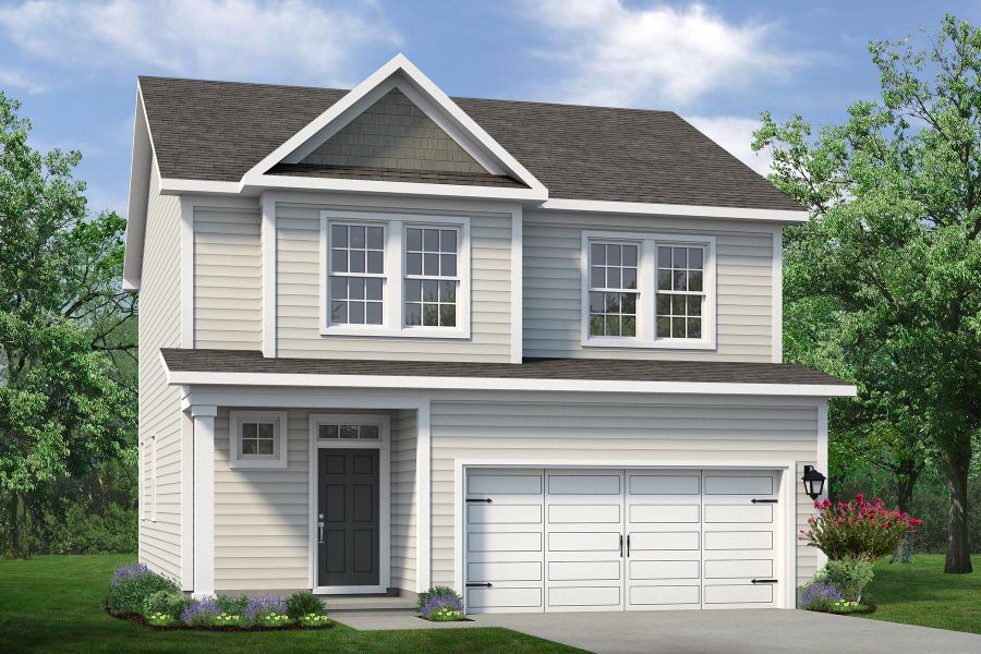 Representative exterior photo of a completed home built from the The Sycamore by Chesapeake Homes in Neill's Pointe, Angier, NC (Image 6).