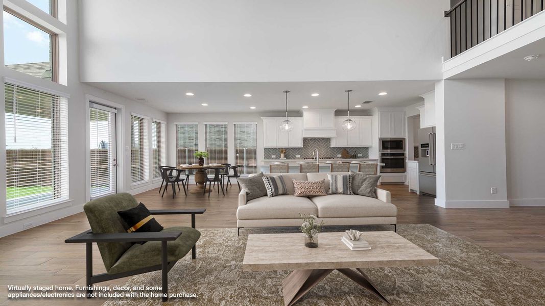 Furnished interior view inside a new home in Devonshire - Reserve 60', Forney (Image 5).