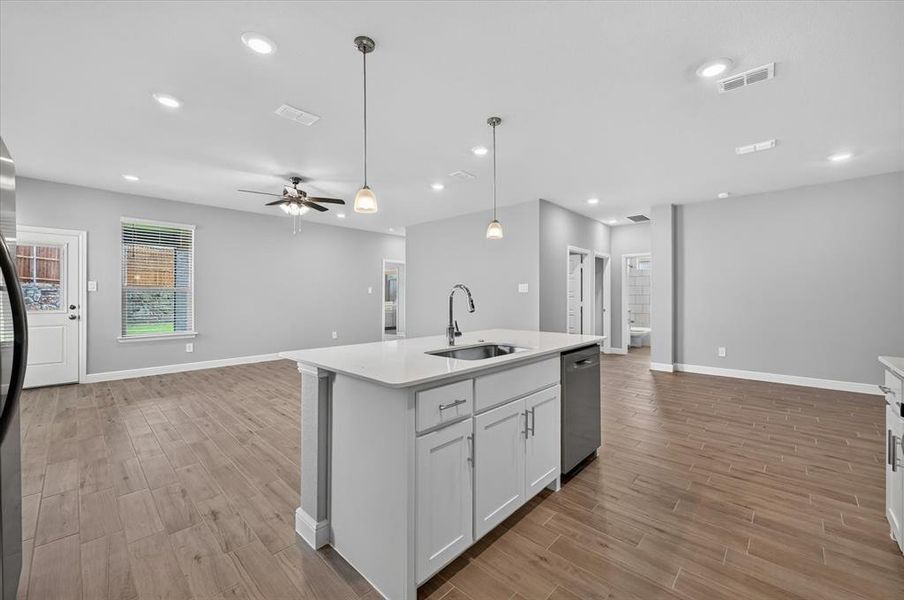 Furnished interior view inside a new home in , Justin (Image 6).