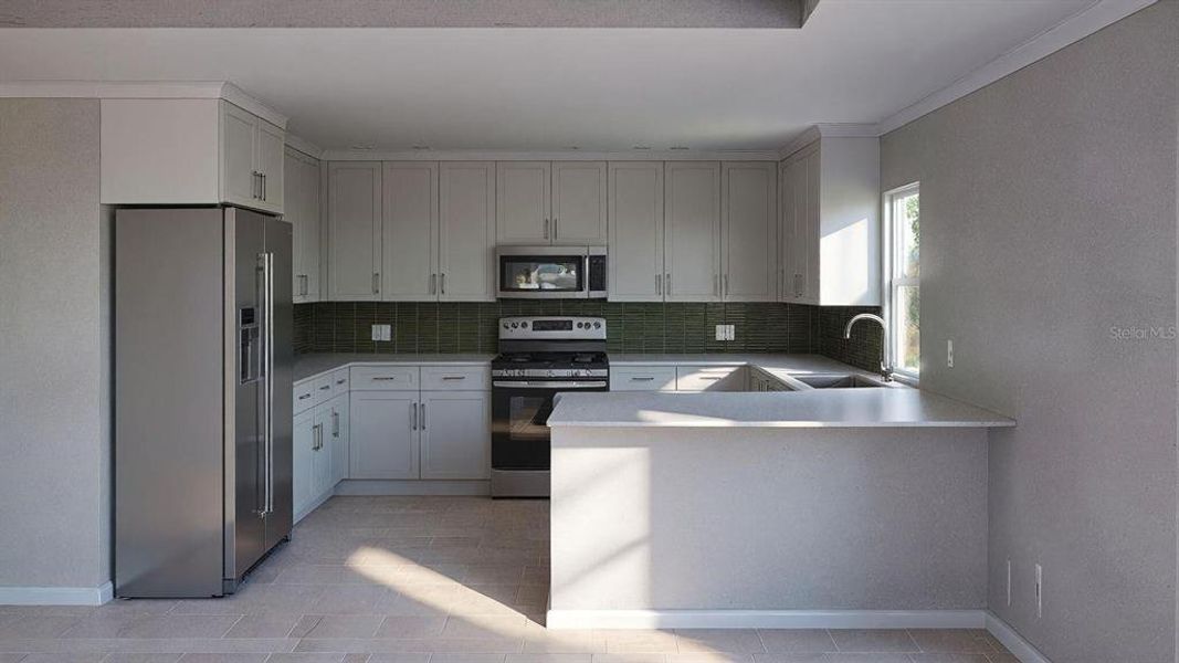 Furnished interior view inside a new home in , Punta Gorda (Image 3).