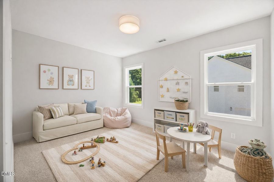 Virtually Staged Bedroom 5/Playroom