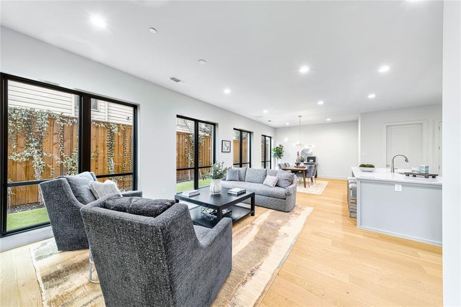 Furnished interior view inside a new home in , Dallas (Image 22).