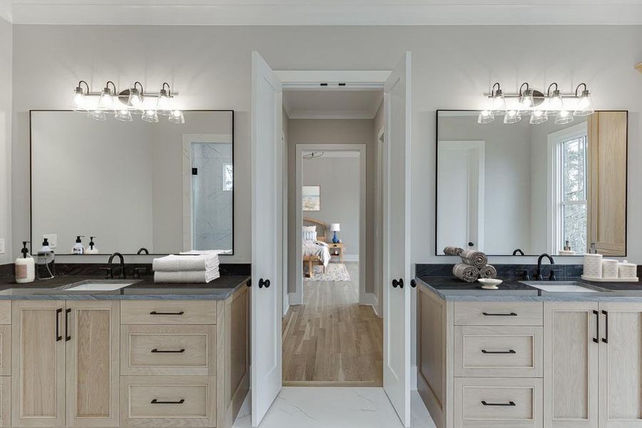 Furnished interior view inside a new home in , Cumming (Image 12).