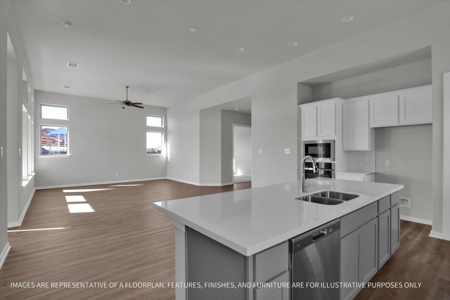 Furnished interior view inside a new home in Sunterra 50s, Katy (Image 6).