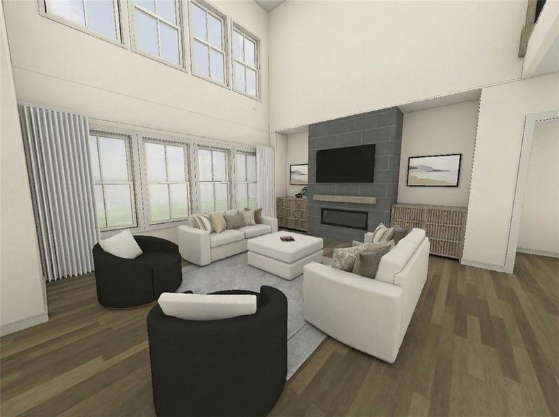 Furnished interior view inside a new home in Lanesborough, Marietta (Image 8).