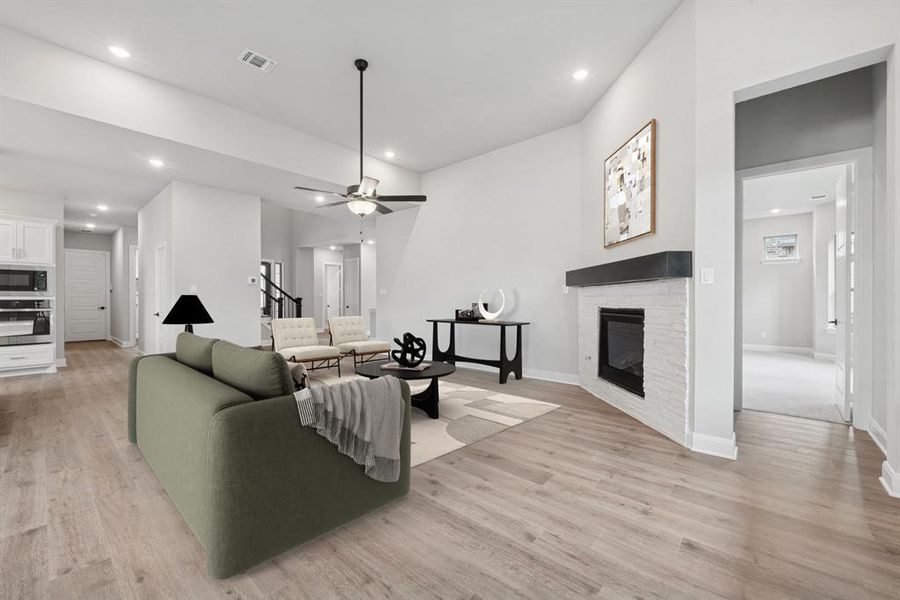 Furnished interior view inside a new home in South Pointe  Village Series, Mansfield (Image 13).