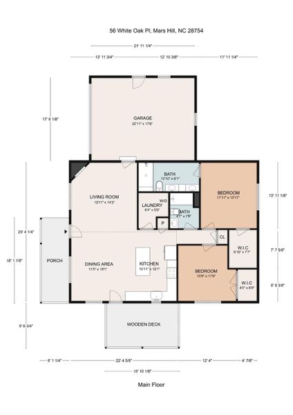 2D floor plan layout of this home in , Mars Hill, NC (Image 6).