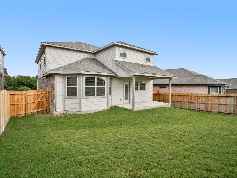 Back elevation C of the Medina in a Meritage Homes community. Back elevation C of the Medina in a Meritage Homes community.