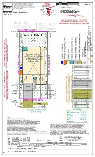 2D floor plan layout of this home in Windrose Green, Angleton, TX (Image 3).