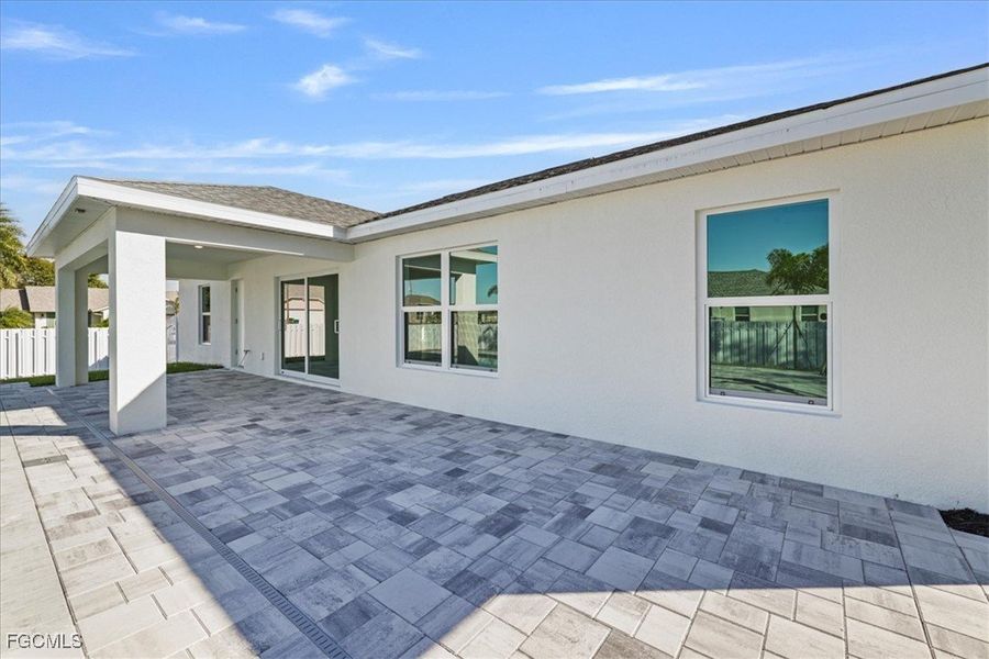 Exterior details and patio area of a home in Cape Coral, Cape Coral (Image 24).