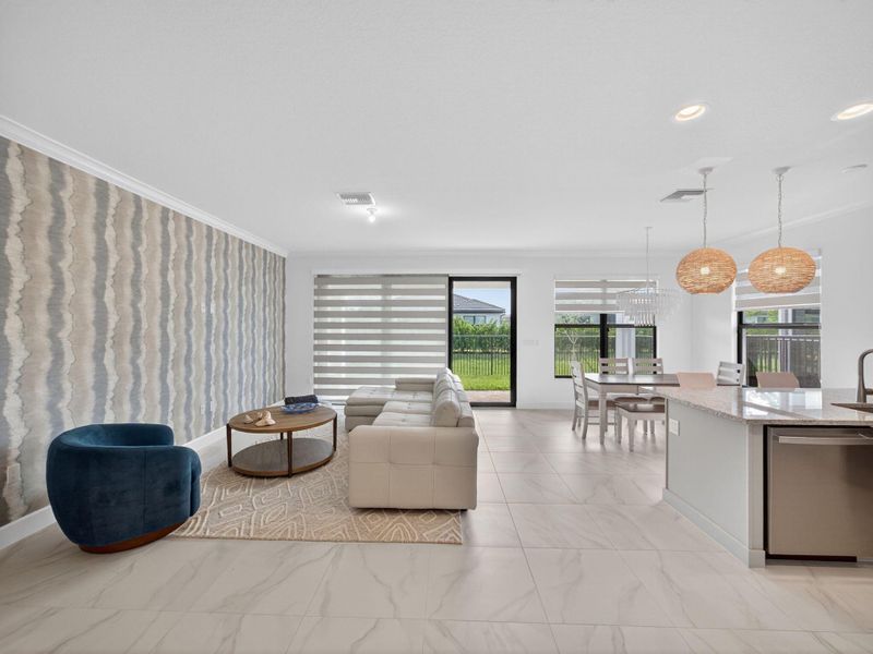 Furnished interior view inside a new home in , Port St. Lucie (Image 7).