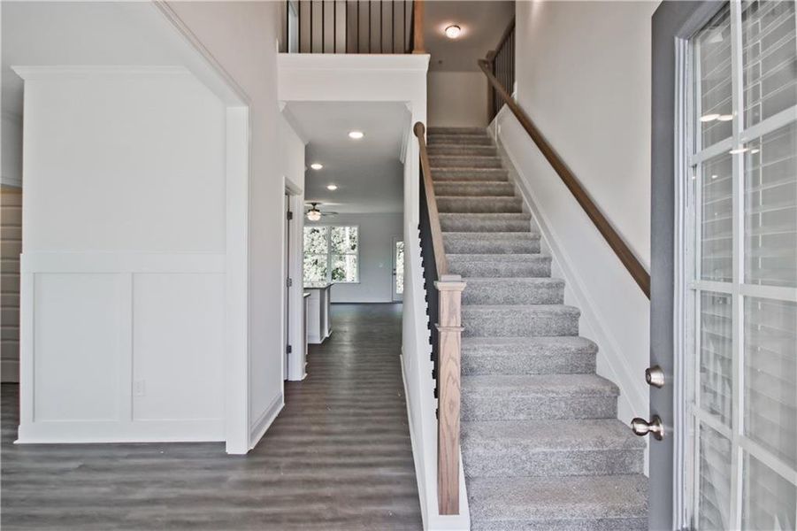 Spacious, unfurnished interior of a new home in Clark Farms, Flowery Branch (Image 30). Spacious, unfurnished interior of a new home in Clark Farms, Flowery Branch (Image 30).