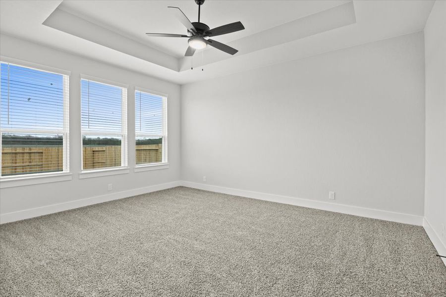 Representative unfurnished interior of a home built from the Gibson by Chesmar Homes in Highland Village, Georgetown (Image 7).