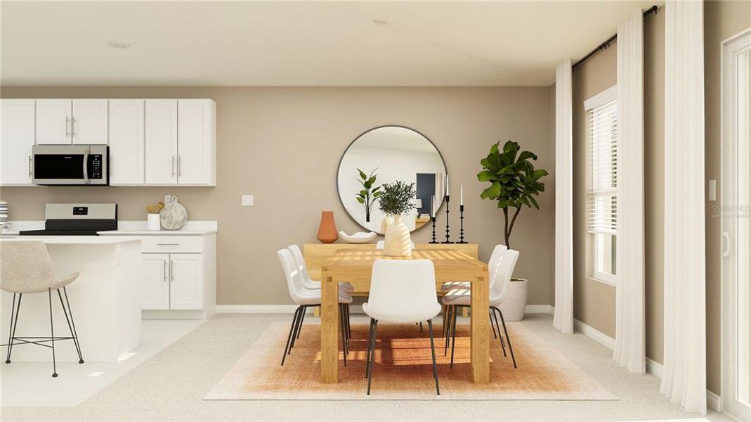 Furnished interior view inside a new home in Ranches at Lake Mcleod, Eagle Lake (Image 2).