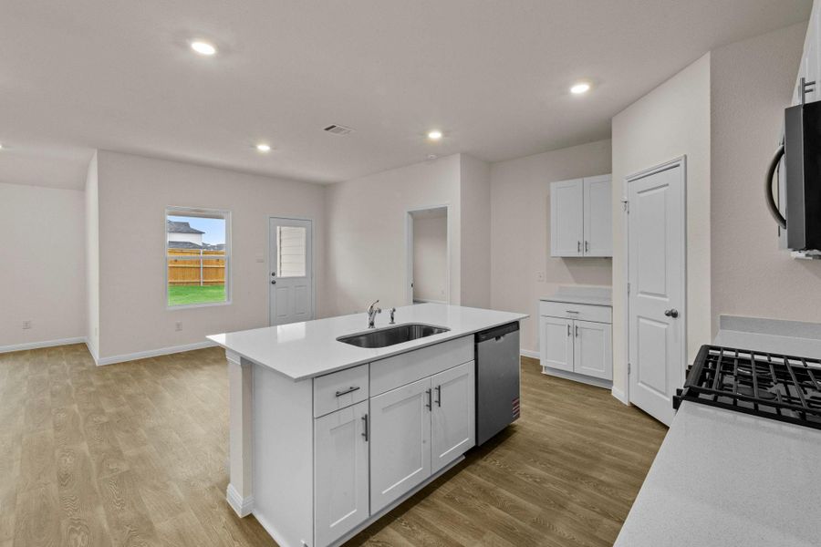 Furnished interior view inside a new home in Trace, San Marcos (Image 6).