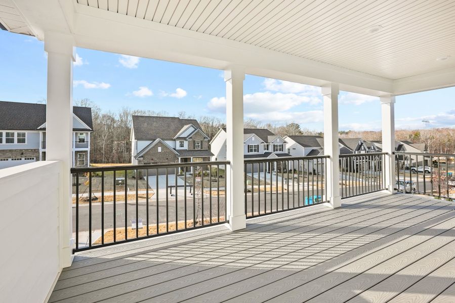 Exterior details and patio area of a home in Forest Creek, Waxhaw (Image 29).