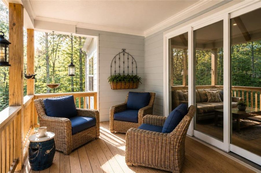 Exterior details and patio area of a home in , Waleska (Image 4).